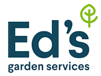 Ed's Garden Services logo, gardener in Banstead