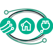 Pecomms logo, EV charger installer in Dudley