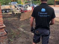 J Brooks Drives Patios & Paths logo, driveway and patio installer in West Moors