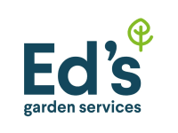 Ed's Garden Services logo, gardener in Caterham