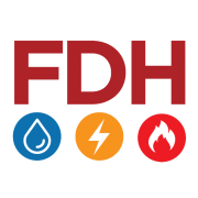 FDH Services Ltd logo, electrician in London