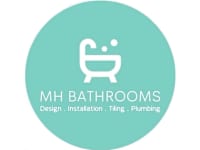 MH Bathrooms logo, bathroom fitter in Normandy
